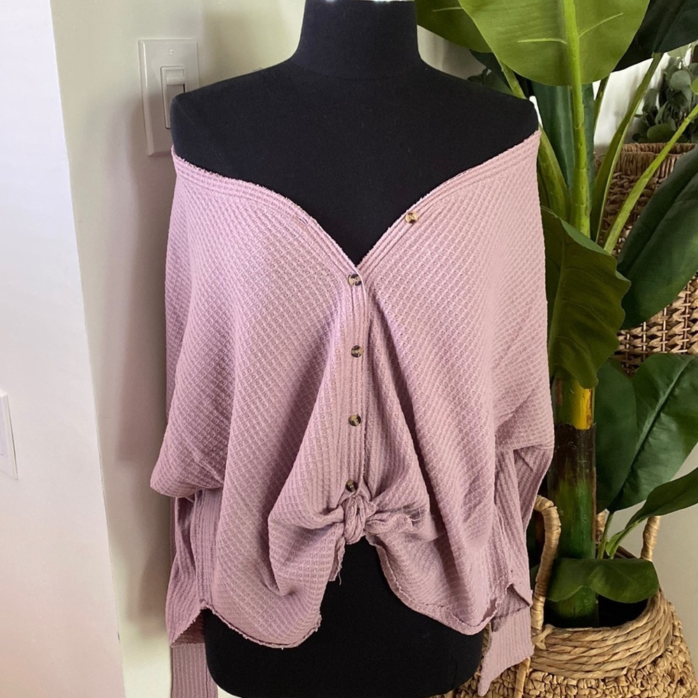 Urban Outfitters Out from Under Thermal Button Up Top